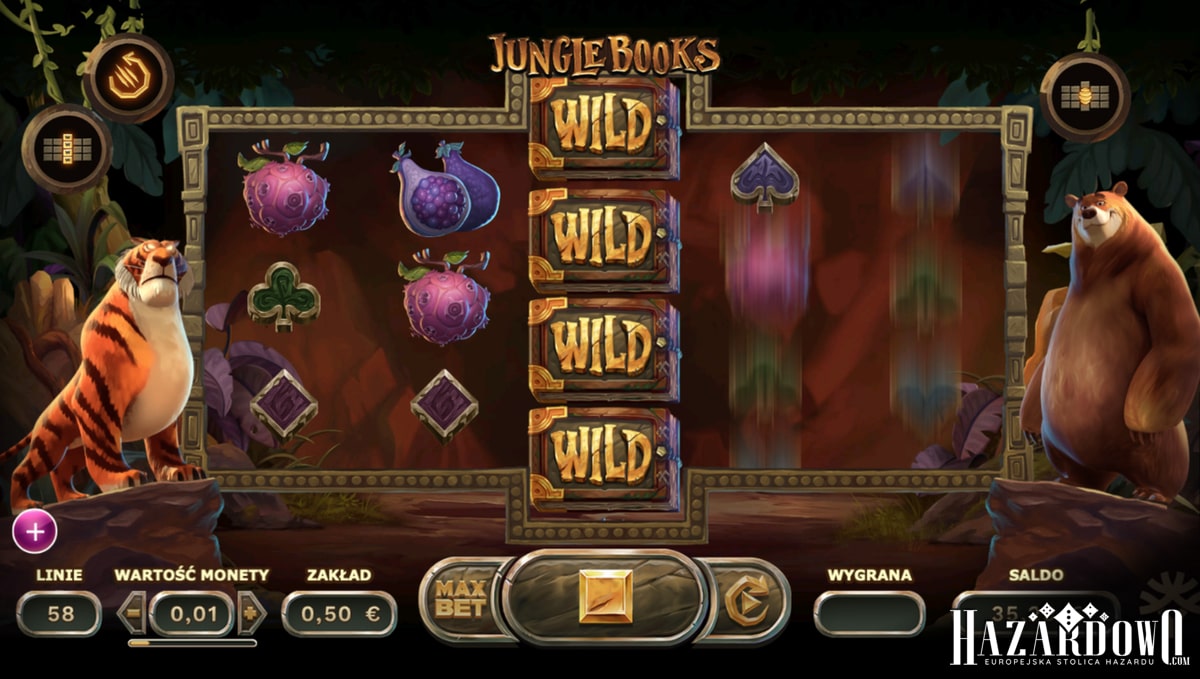 Jungle Books - recenzja automatu do gry online | Hazardowo.com