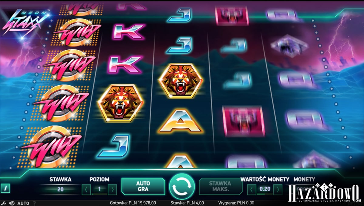 Neon Staxx - recenzja automatu do gry online | Hazardowo.com