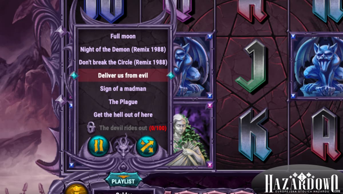 Automat do gry Demon - playlista hitów zespołu Demon